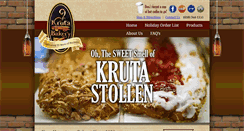 Desktop Screenshot of krutabakery.com